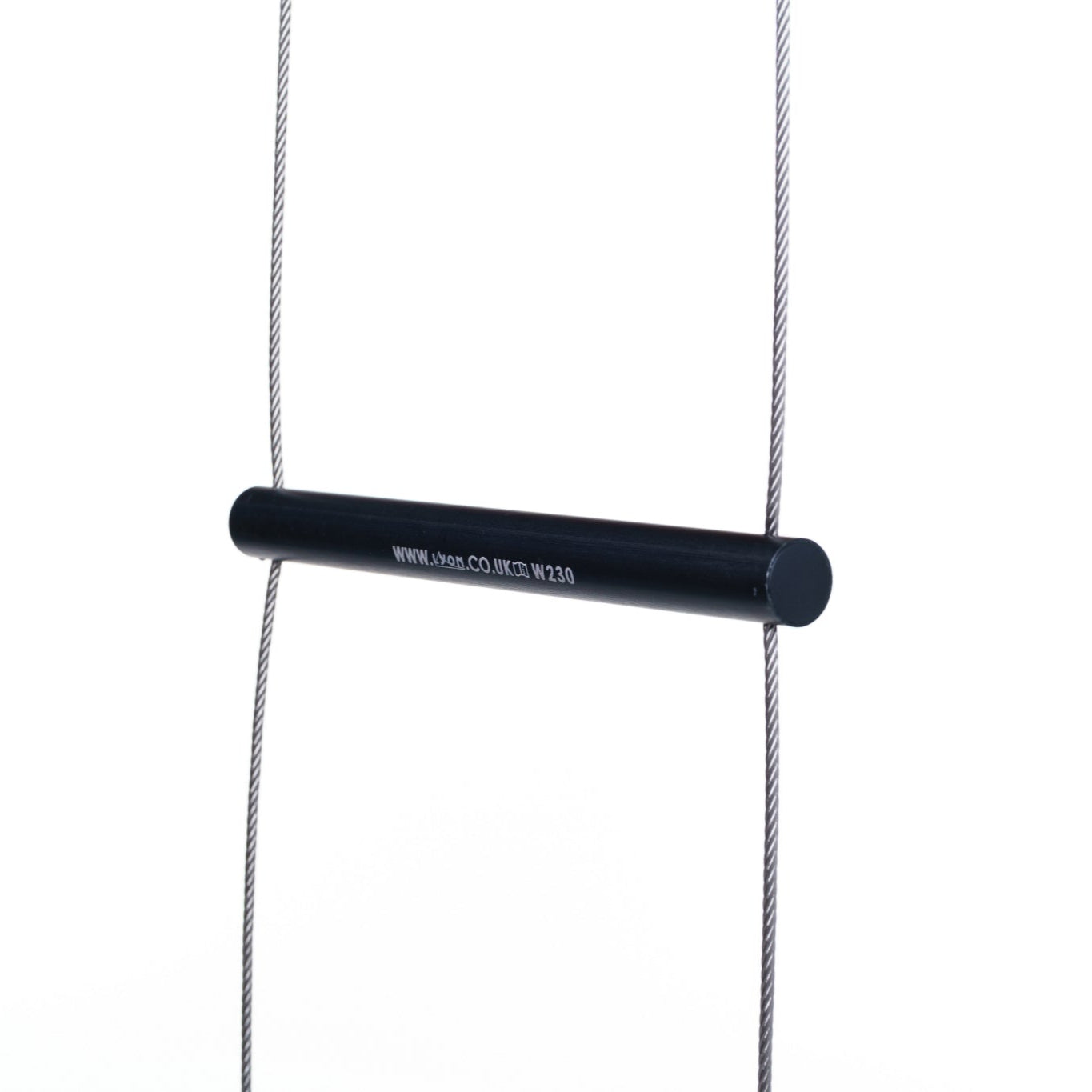 Lyon Wide Black Rung Ladder Stainless Steel Wire Swaged Eye Fittings 3