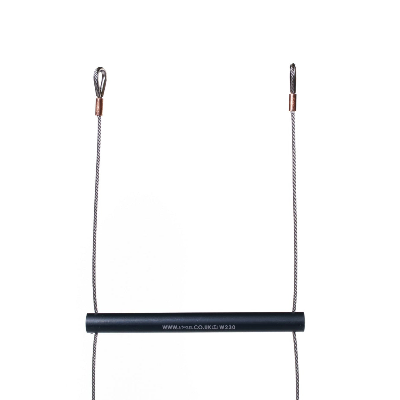 Lyon Wide Black Rung Ladder Stainless Steel Wire Swaged Eye Fittings 4