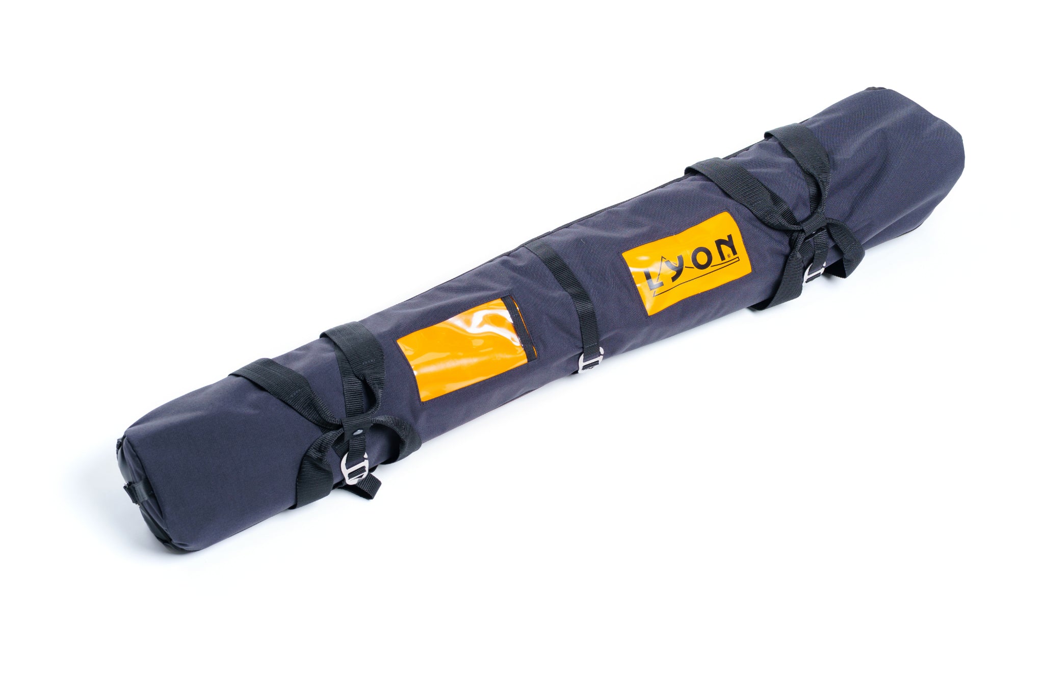 Roll-up mat with a visible brand logo on a white background