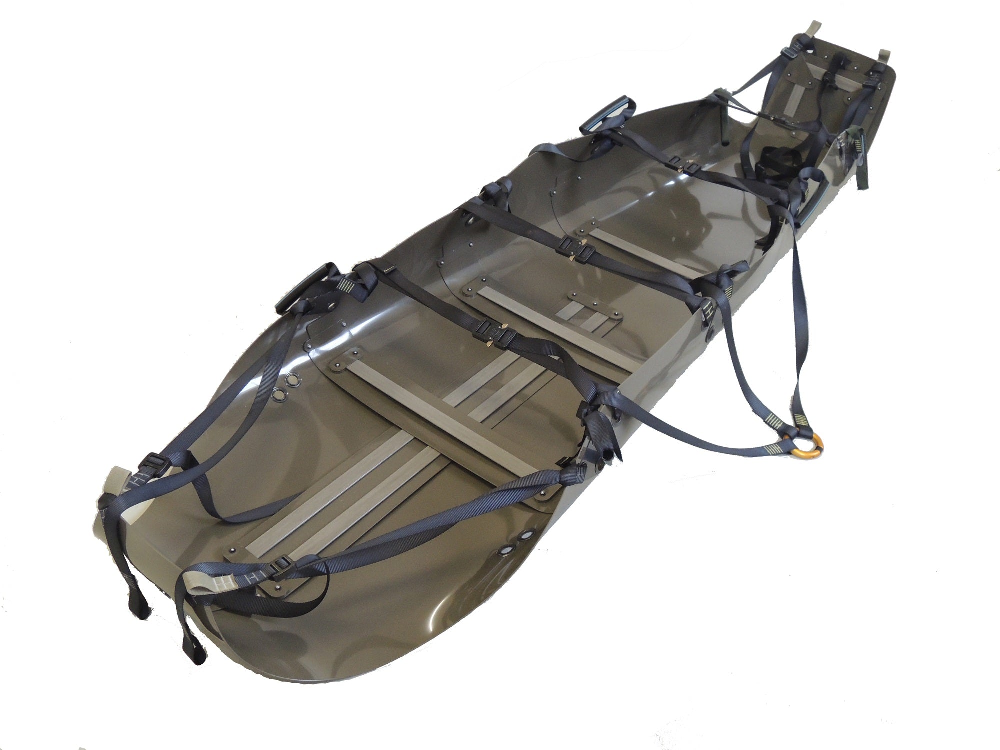 STRETCHER with straps on a white background