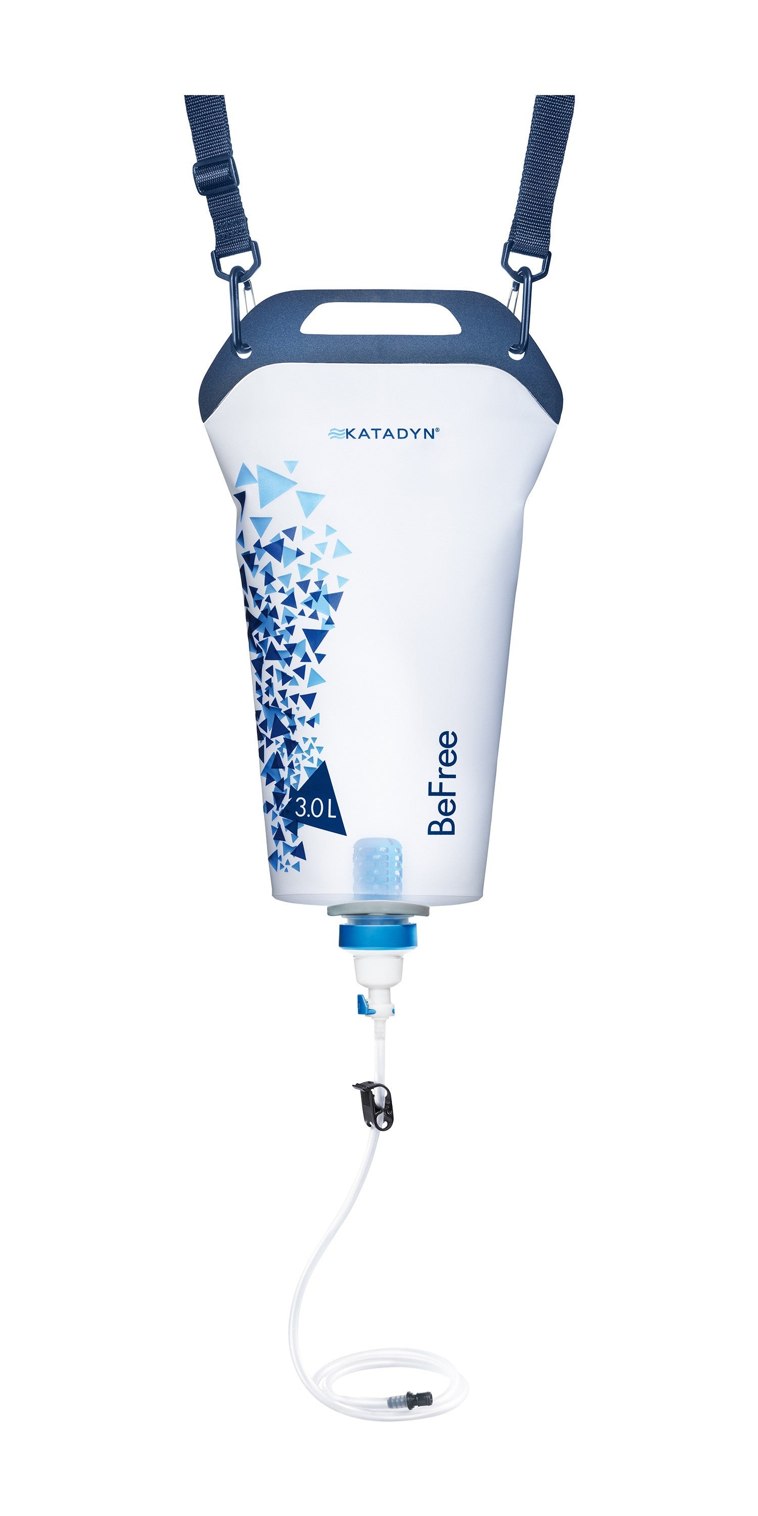 Katadyn water filtration system on a white background