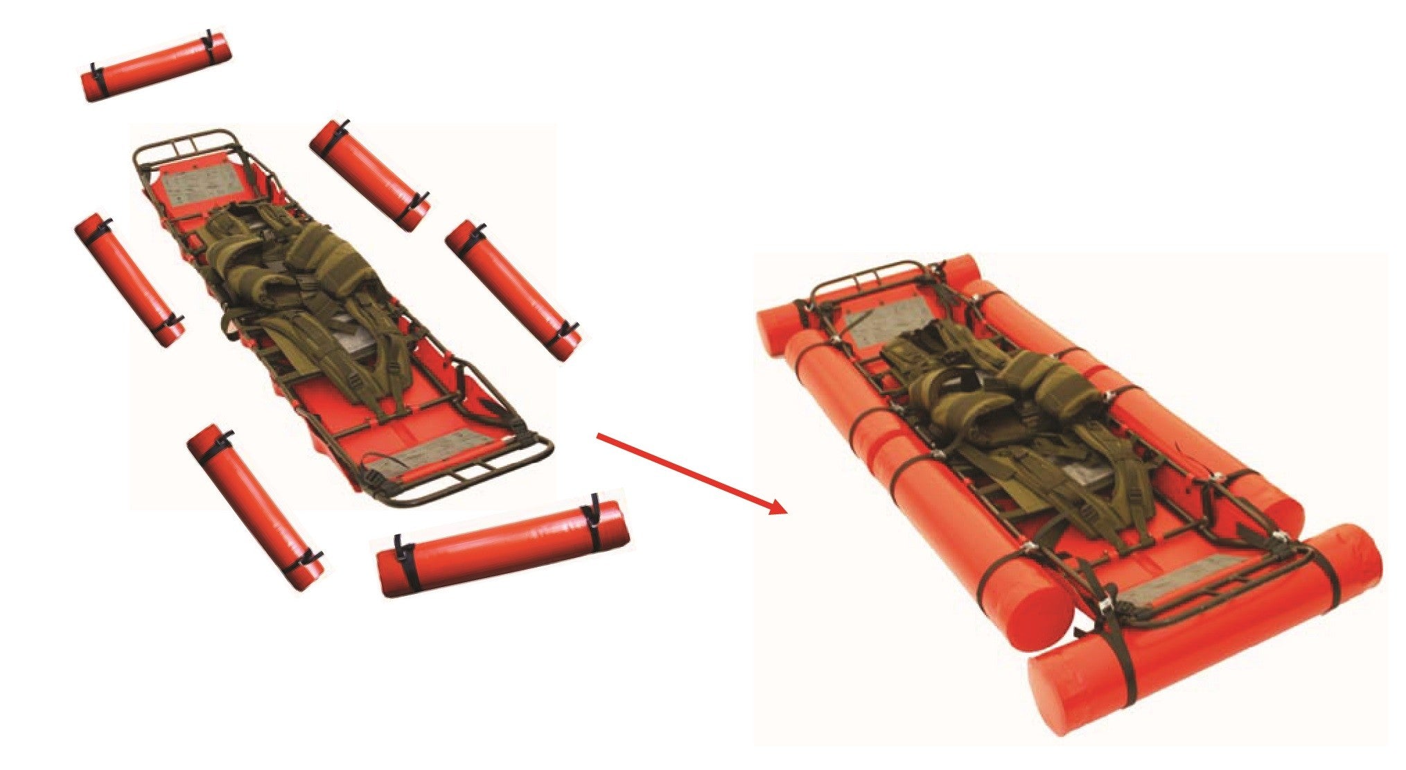 Kohlbrat Brunz UT Rigid Stretcher Flotation Roll