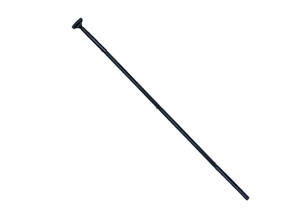 Black metal rod on a white background