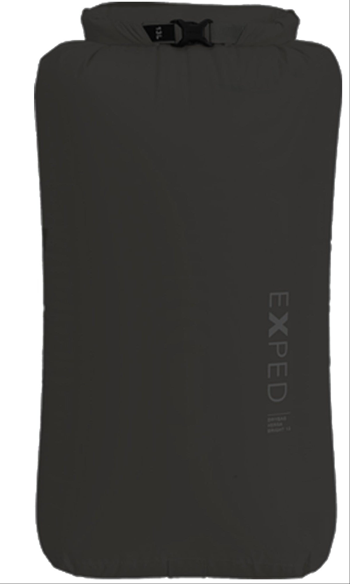 Black dry bag with Exped logo on a white background