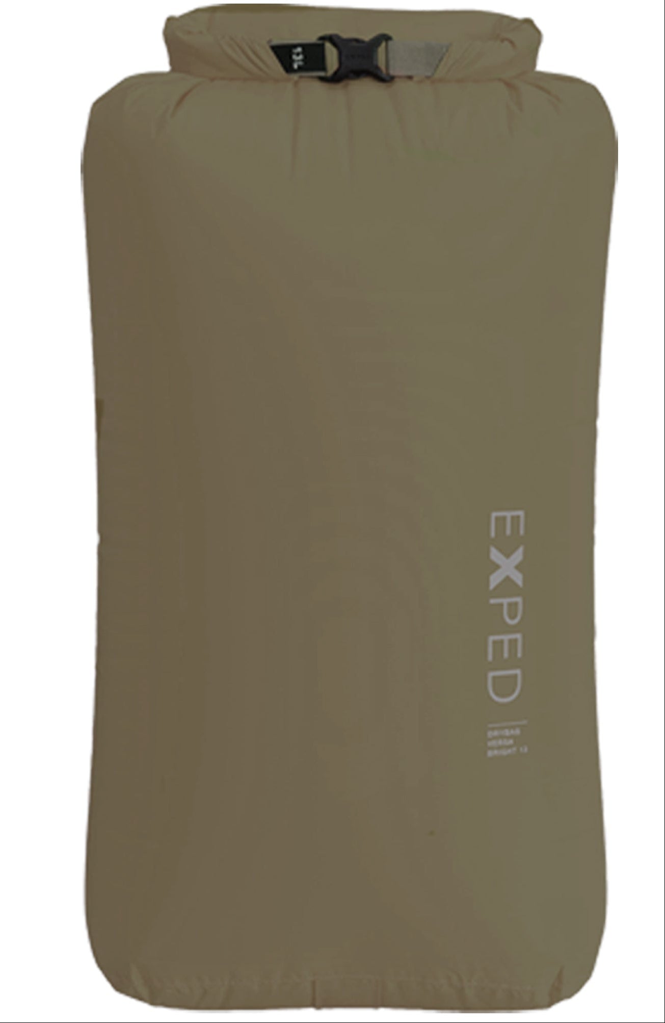 Brown bag with 'Exped' branding on a white background