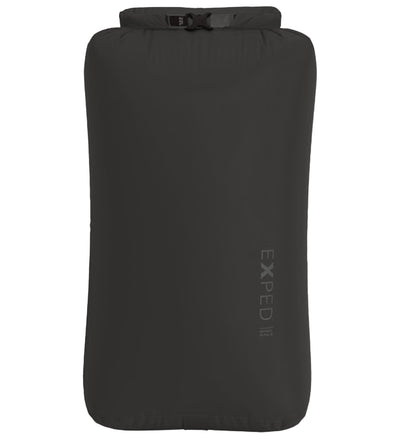 Black dry bag with Exped logo on a white background