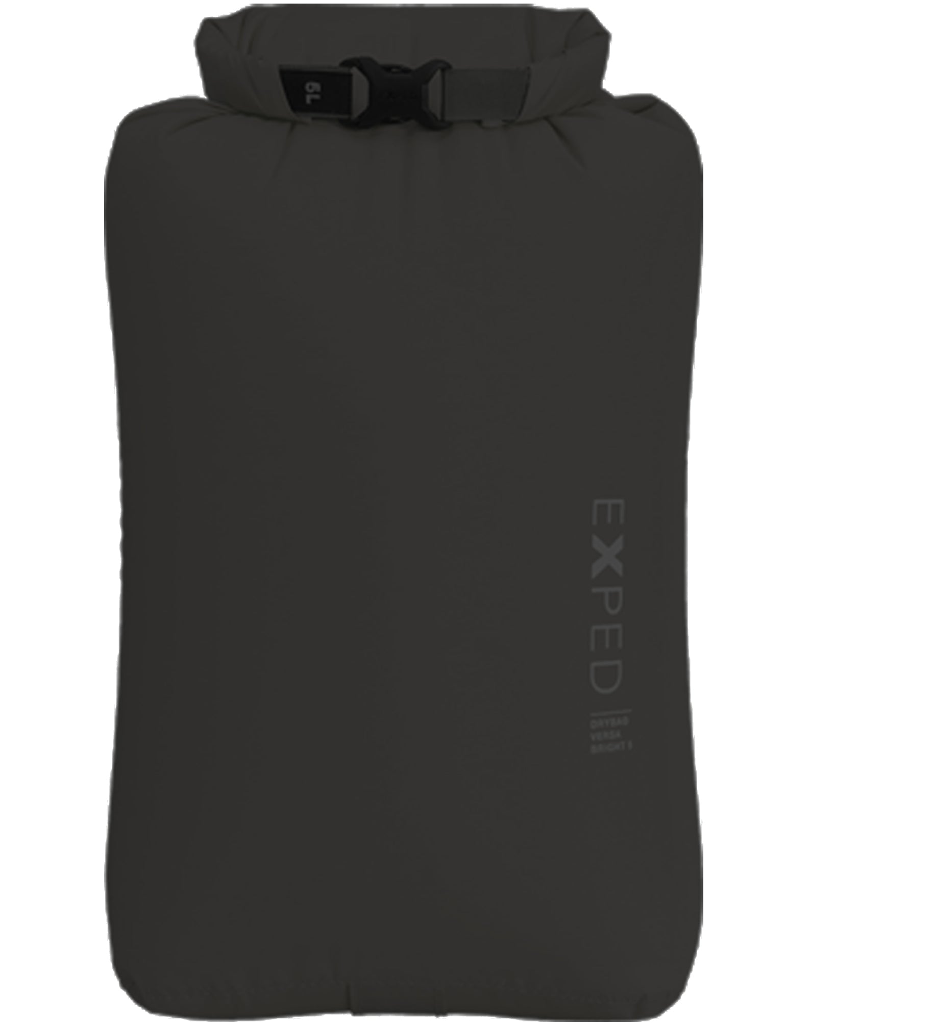 Black dry bag with Exped logo on a white background