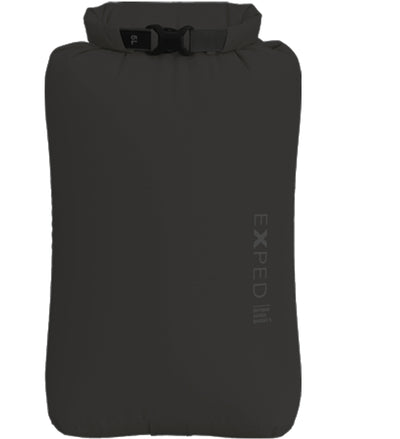 Black dry bag with Exped logo on a white background