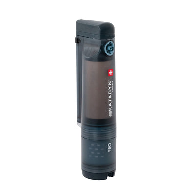 Katadyn water filter on a white background