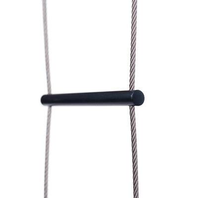 Lyon Compact Ladder Stainless Steel Black Rung Swaged Eye Fittings 10m