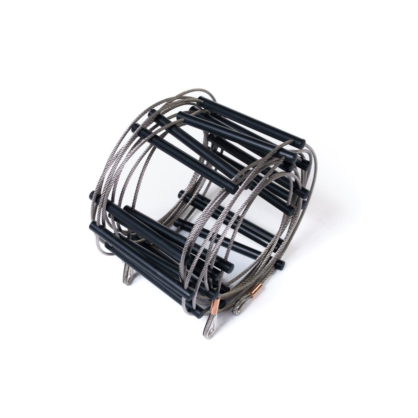 Lyon Compact Ladder Stainless Steel Black Rung Swaged Eye Fittings 5m