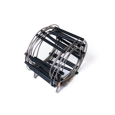 Lyon Compact Ladder Stainless Steel Black Rung Swaged Eye Fittings 5m