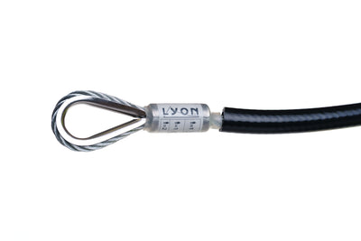 Lyon 7mm Galvanised Steel Anchor Strop 0.5m Black