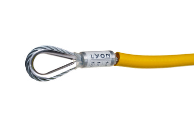 Lyon 7mm Galvanised Steel Anchor Strop 0.75m Black