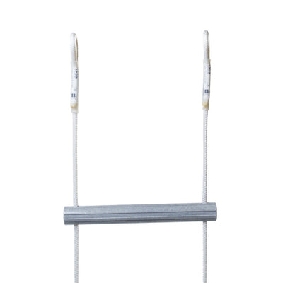 White ladder on a white background
