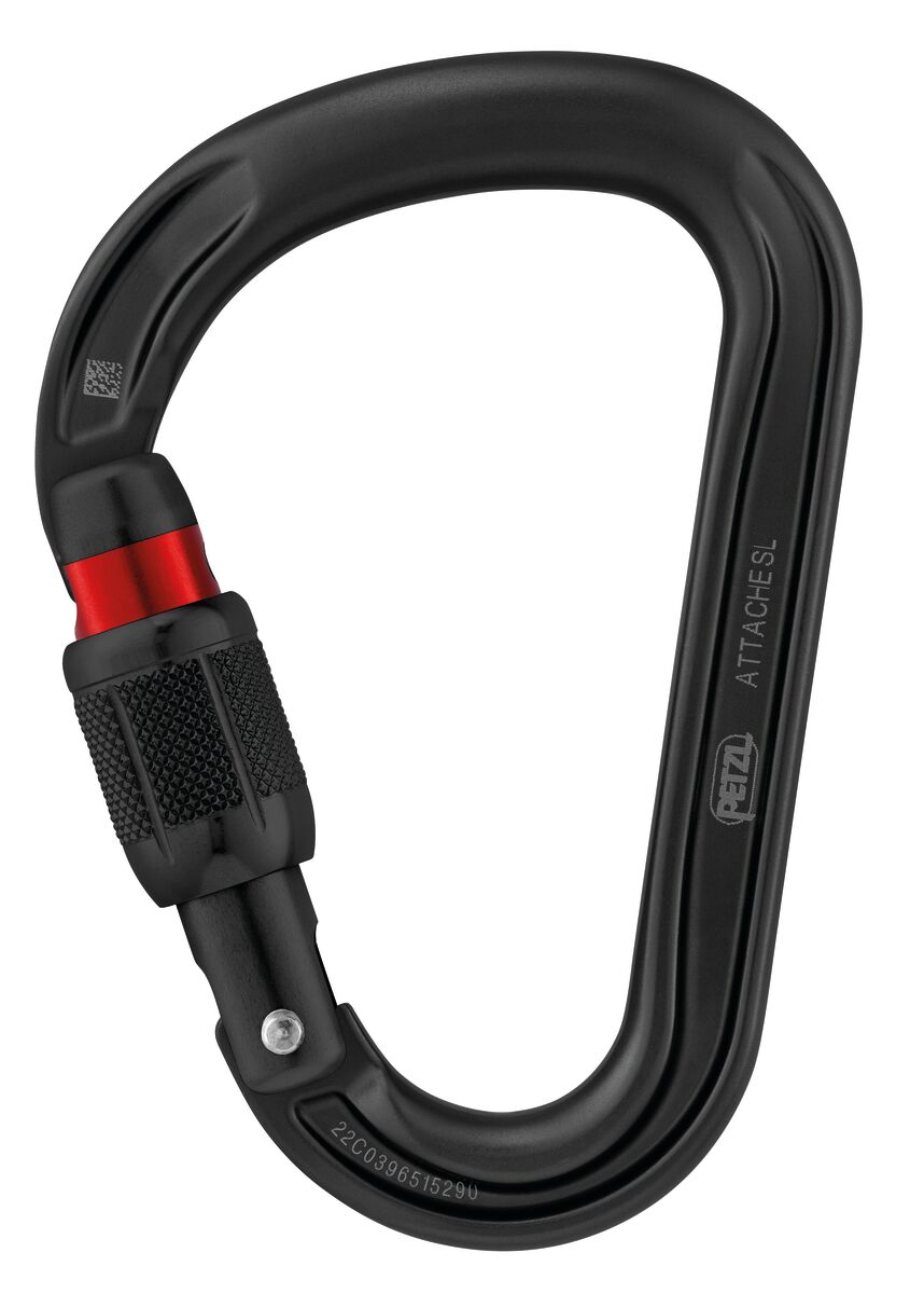Petzl ATTACHE Screw-Lock Carabiner Black