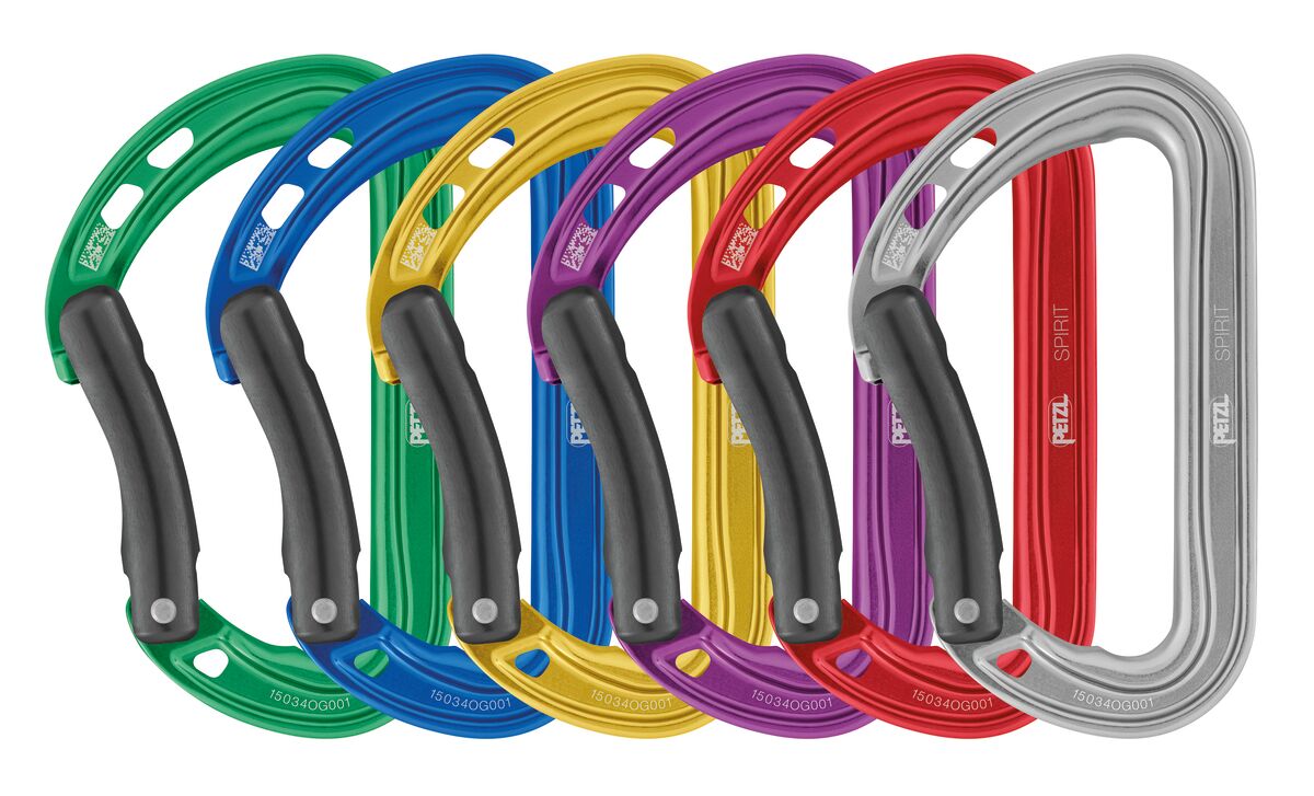 Petzl SPIRIT Bent Gate Carabiner 6-Pack