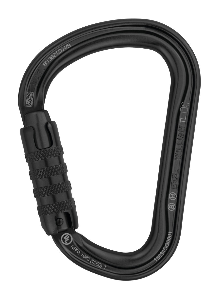 Petzl WILLIAM Triact-Lock Carabiner Black