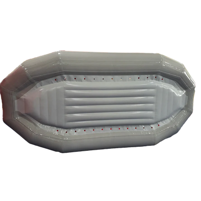 Inflatable pool with octagonal shape on a white background