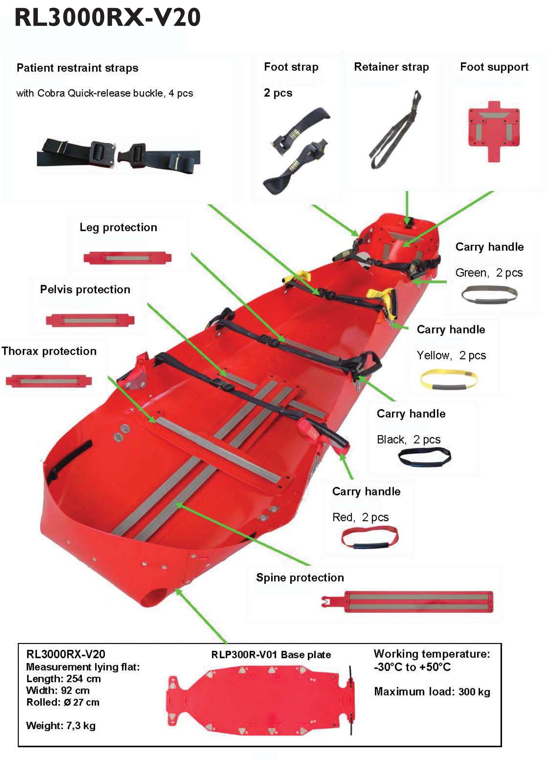 K&B RL 3000 Advanced Stretcher