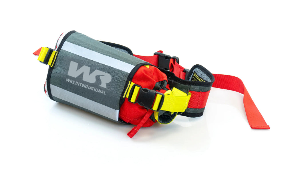 Life vest with visible branding on a white background